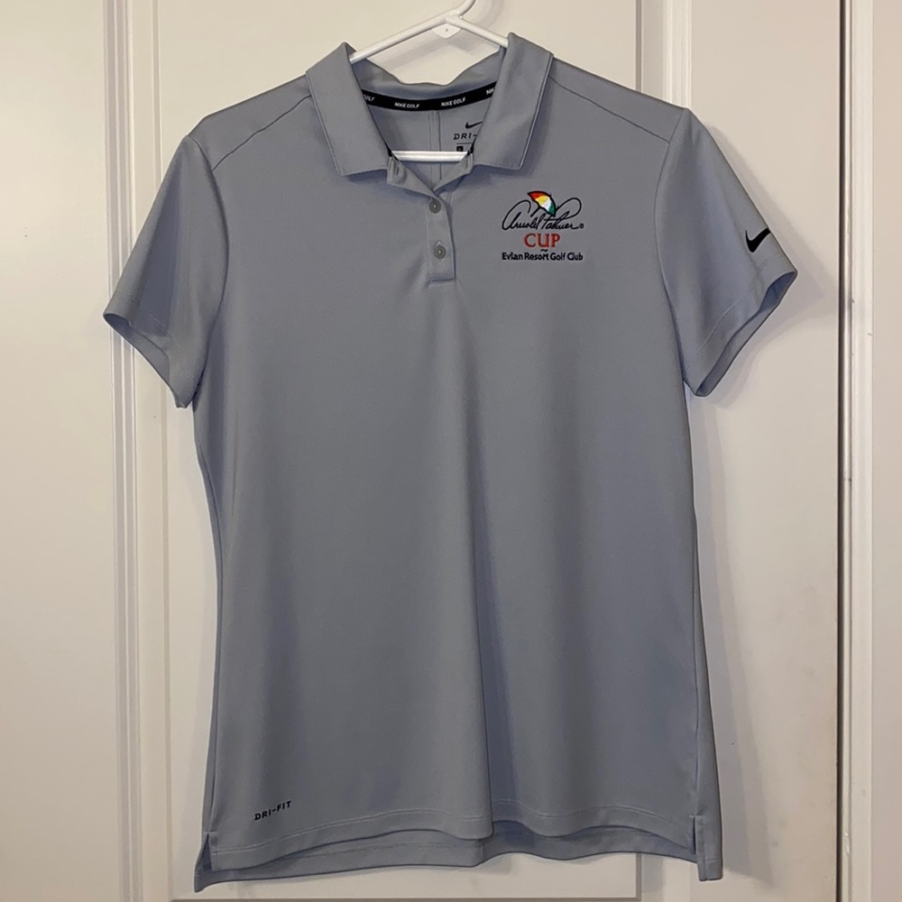 NIKE GOLF WOMENS GOLF POLO ARNOLD PALMER CUP EVIAN RESORT GOLF CLUB